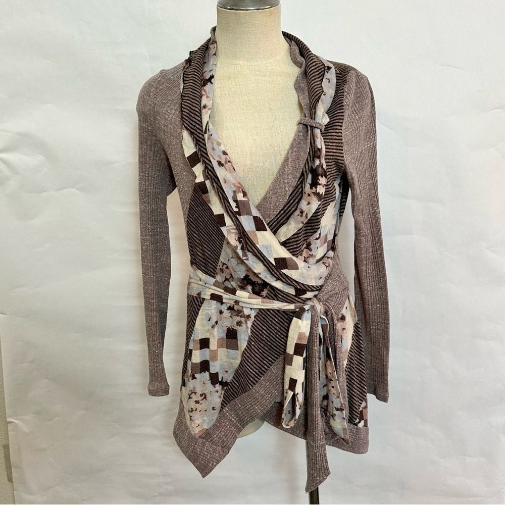 Anthro Pilcro Faux Wrap Tunic Top 491